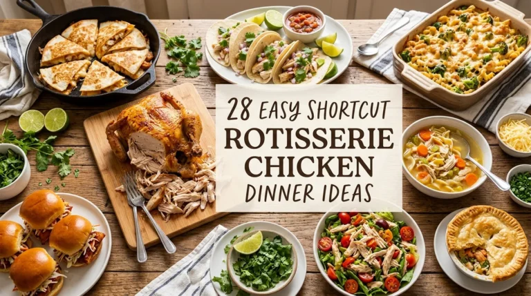 28 Easy Shortcut Rotisserie Chicken Dinner Ideas